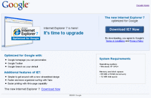 IE7 Google IE7 Google