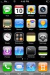 Menú de inicio de mi iPhone, no me gusta ponerle temas y esas cosas extrañas. xD