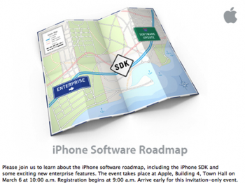 Anuncio sobre presentación del SDK del iPhone
