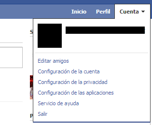 Menús de cabecera