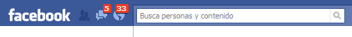 Cabecera de Facebook