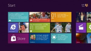 La nueva pantalla de inicio de Windows 8 La nueva pantalla de inicio de Windows 8