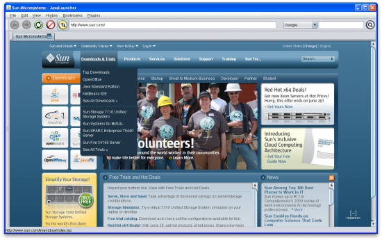 Ejemplo de una navegador en Java utilizando JWebPane Ejemplo de una navegador en Java utilizando JWebPane