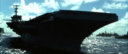 Escena del portaviones de Pearl Harbor